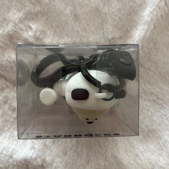Starbucks China Exclusive Bear Keychain with Green Apron and Starbucks Cup - Picture 3 of 5